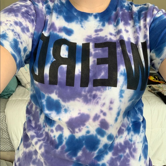 Weird (In Reverse/Flipped) Rad Tie Dye T-Shirt - Picture 4 of 6
